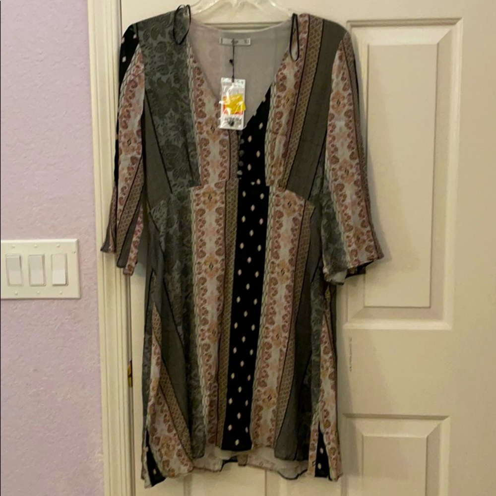 Mango Printed Flowy Dress